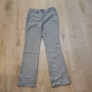 White House Black Market The Slim Black & White Checkered Pants
